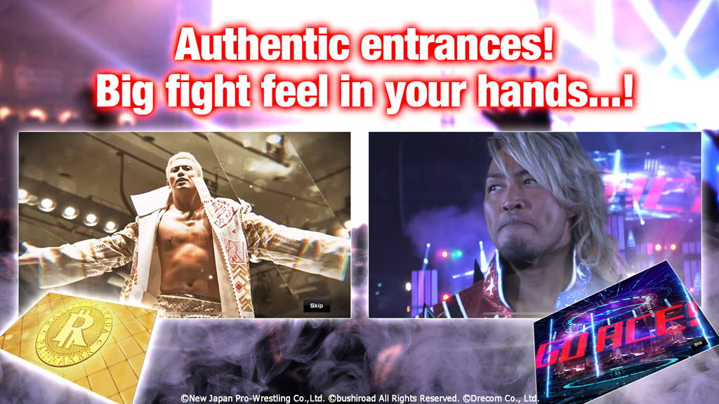 Authentic entrances! Big fight feel in your hands...!